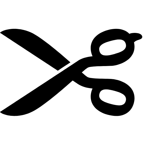 Scissors icon dark